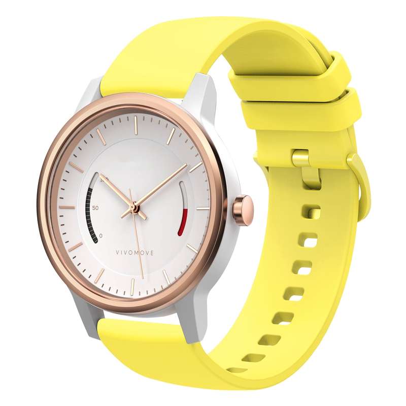 For Garmin Vivomove 20mm Solid Color Soft Silicone Watch Band(Burgundy)