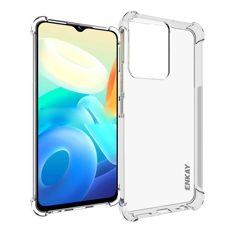For vivo Y02s ENKAY Clear TPU Shockproof Phone Case