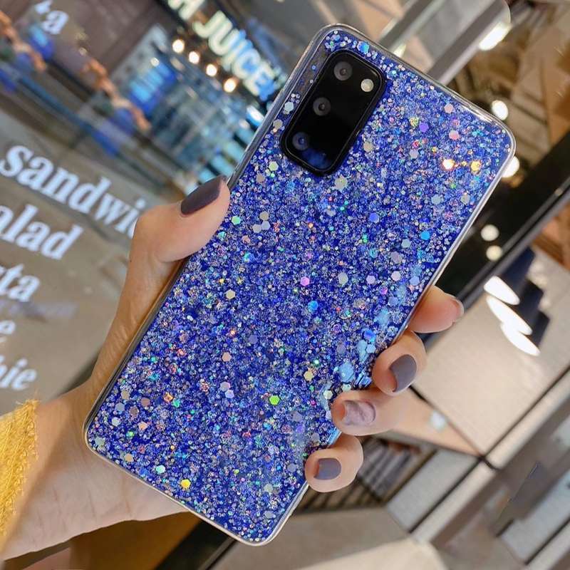 For Samsung Galaxy Note10+ Glitter Sequins Epoxy TPU Phone Case(Green)