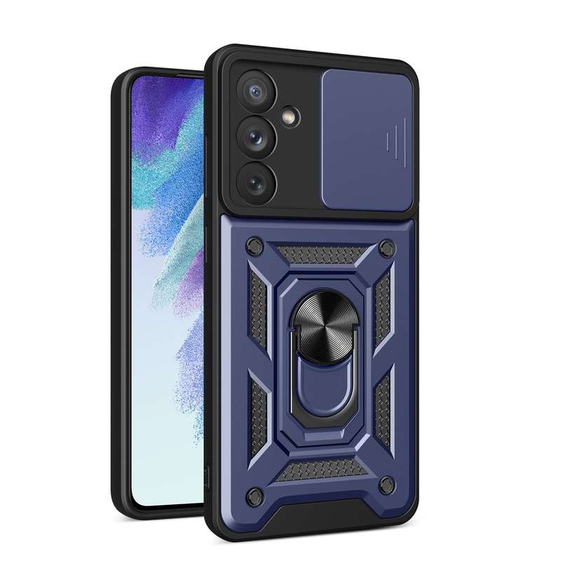 For Samsung Galaxy A54 5G Sliding Camera Cover Design TPU+PC Phone Case(Dark Green)