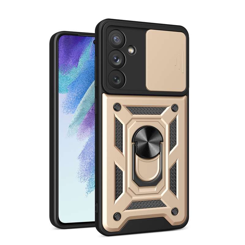 For Samsung Galaxy A54 5G Sliding Camera Cover Design TPU+PC Phone Case(Dark Green)