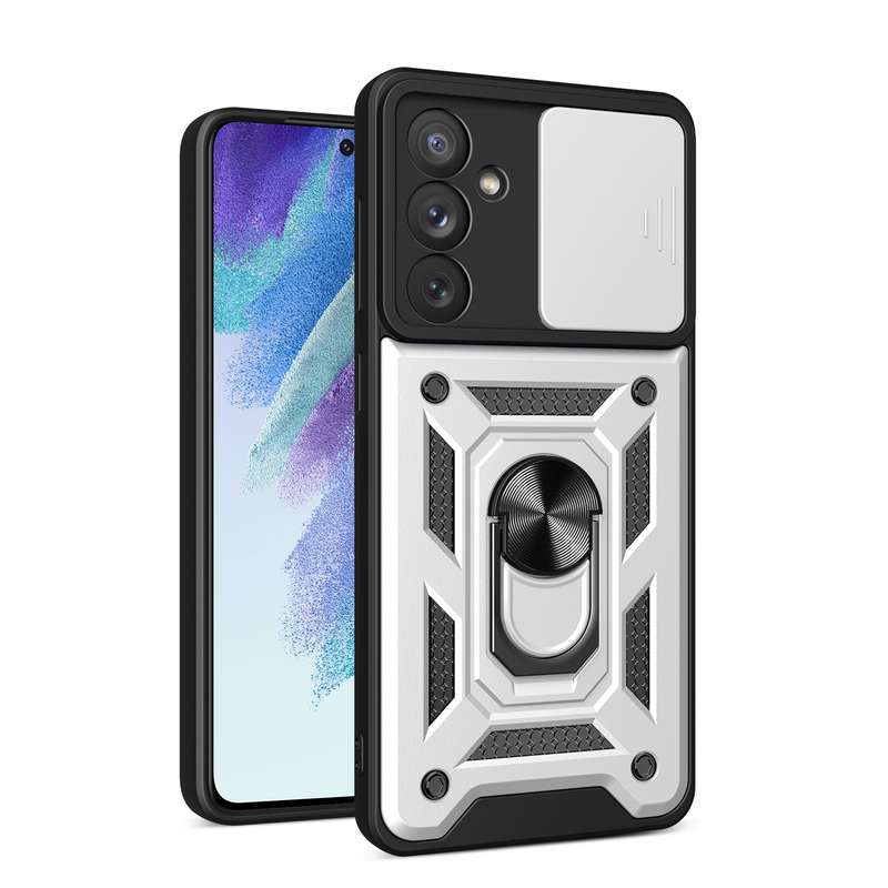 For Samsung Galaxy A54 5G Sliding Camera Cover Design TPU+PC Phone Case(Dark Green)