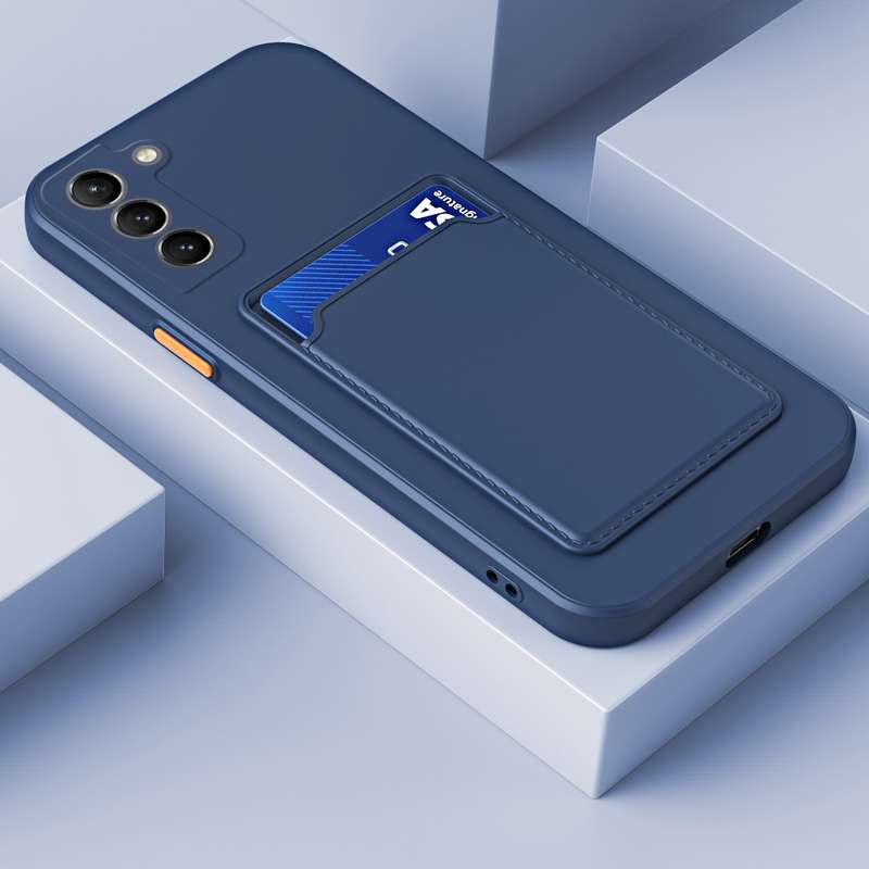 For Samsung Galaxy A14 5G Skin Feel Card TPU Contrast Color Button Phone Case(Gray)