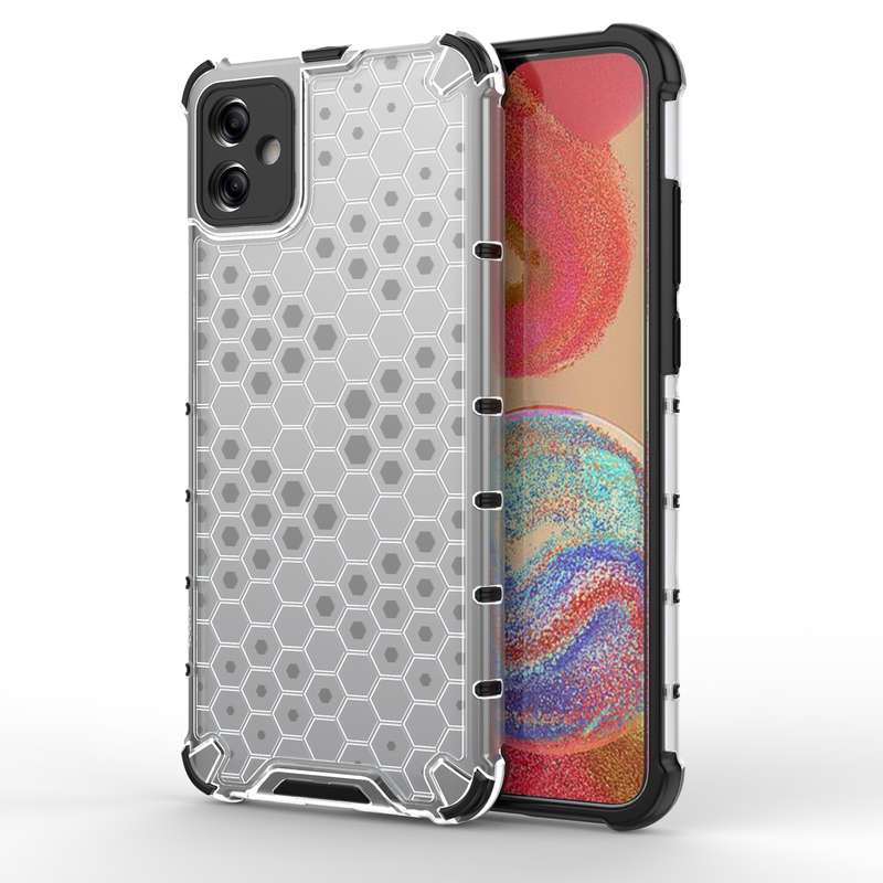 For Samsung Galaxy A04e 5G Honeycomb Shockproof Phone Case(Black)