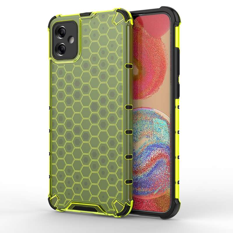 For Samsung Galaxy A04e 5G Honeycomb Shockproof Phone Case(Black)