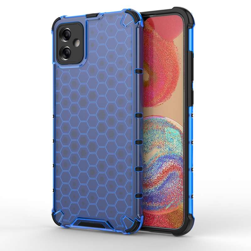 For Samsung Galaxy A04e 5G Honeycomb Shockproof Phone Case(Black)