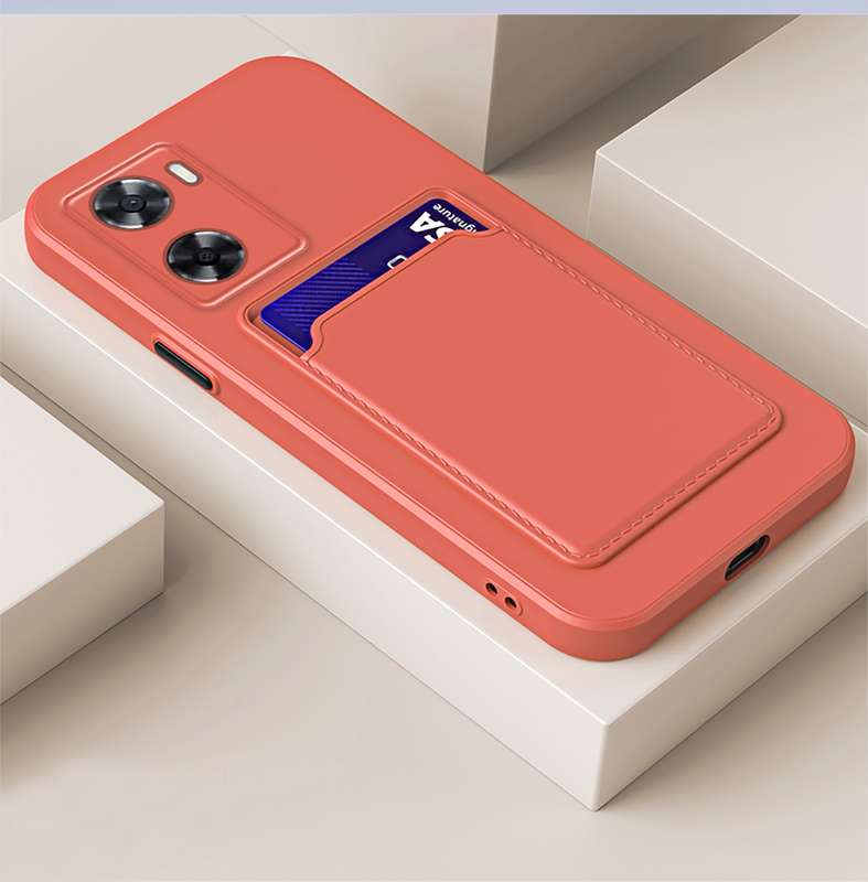 For vivo Y22 4G / Y22s 2022 4G Skin Feel Card TPU Contrast Color Button Phone Case(Black)