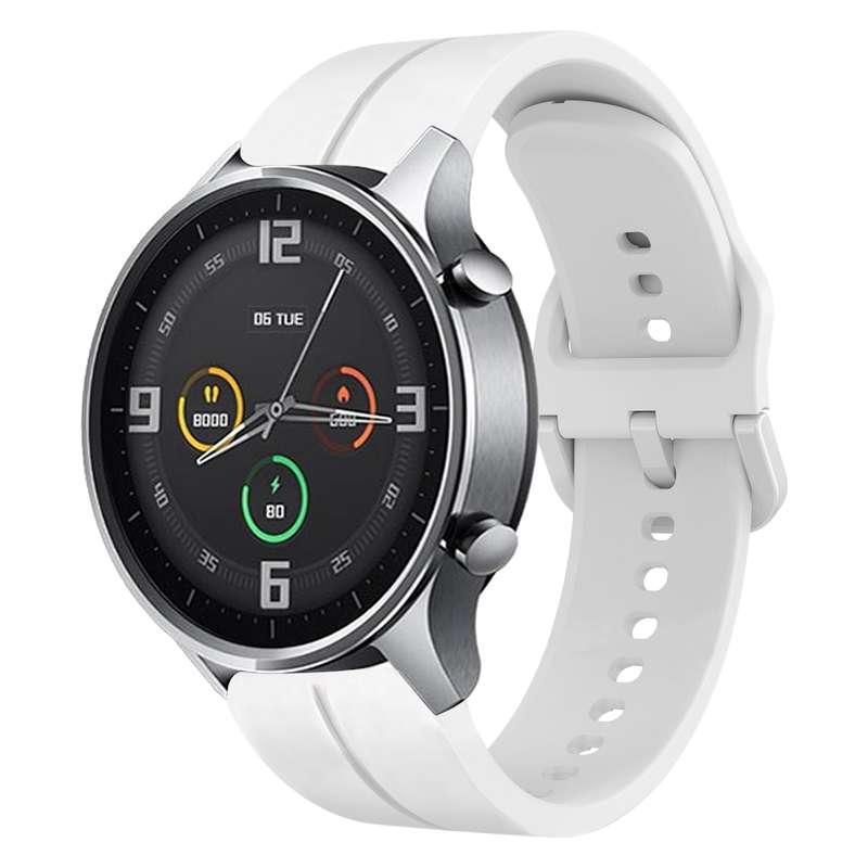For Xiaomi MI Watch Color 22mm Loop Silicone Watch Band(Black)