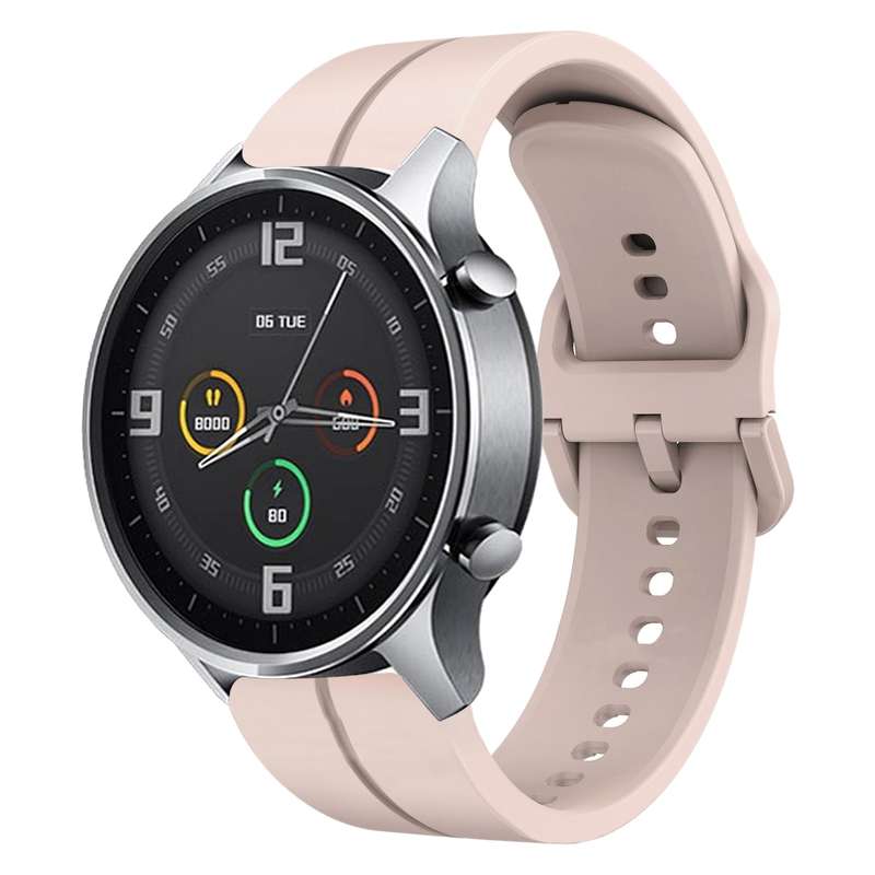 For Xiaomi MI Watch Color 22mm Loop Silicone Watch Band(Black)