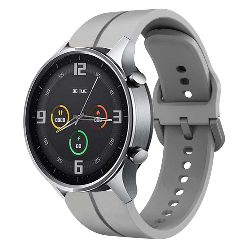 For Xiaomi MI Watch Color 22mm Loop Silicone Watch Band(Black)