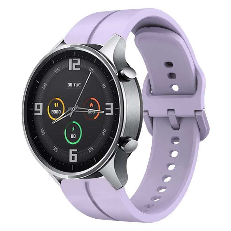 For Xiaomi MI Watch Color 22mm Loop Silicone Watch Band(Black)