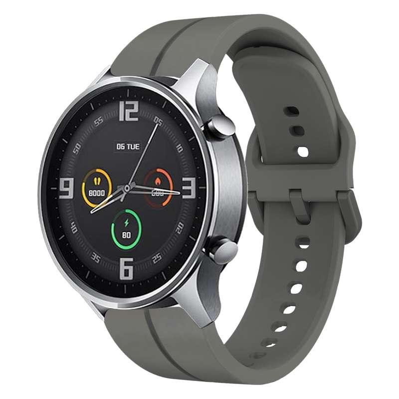 For Xiaomi MI Watch Color 22mm Loop Silicone Watch Band(Black)