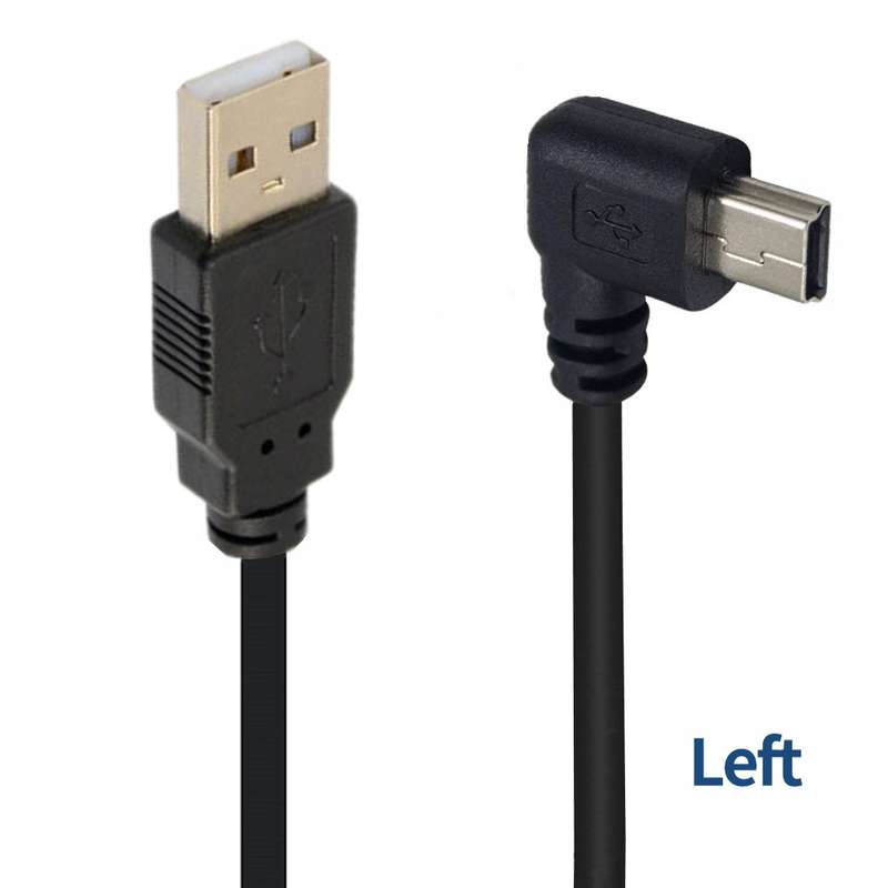 JUNSUNMAY 5 Feet USB A 2.0 to Mini B 5 Pin Charger Cable Cord, Length: 1.5m(Up)