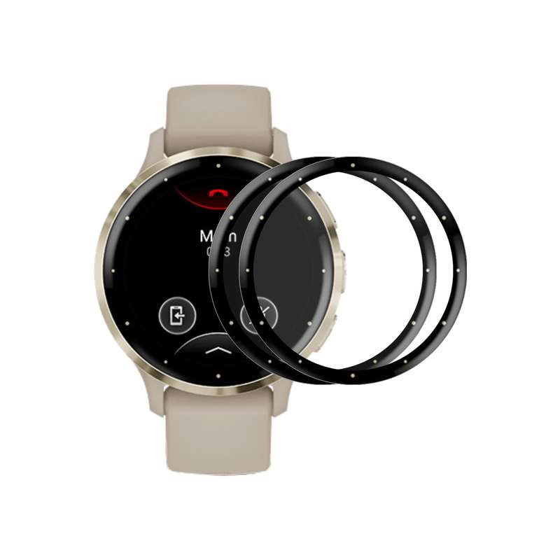 For Garmin Venu 3S 2pcs ENKAY 3D Full Coverage Soft PC Edge PMMA HD Screen Protector Film