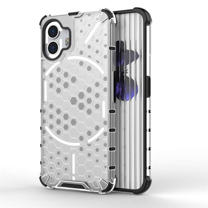 For Nothing Phone 2 Shockproof Honeycomb Phone Case(Black)