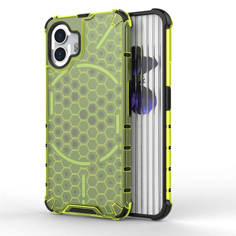 For Nothing Phone 2 Shockproof Honeycomb Phone Case(Black)