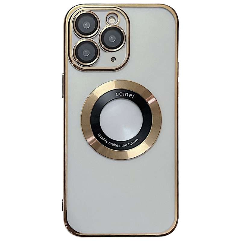 For iPhone 11 Pro Max Electroplating Magsafe TPU Phone Case(Black)