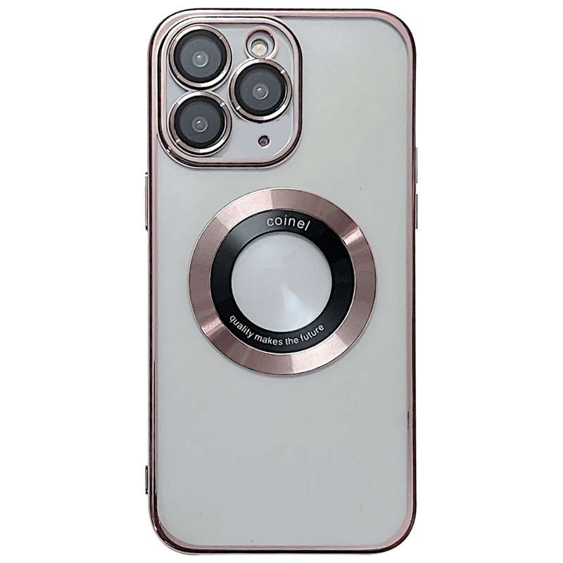 For iPhone 11 Pro Max Electroplating Magsafe TPU Phone Case(Black)
