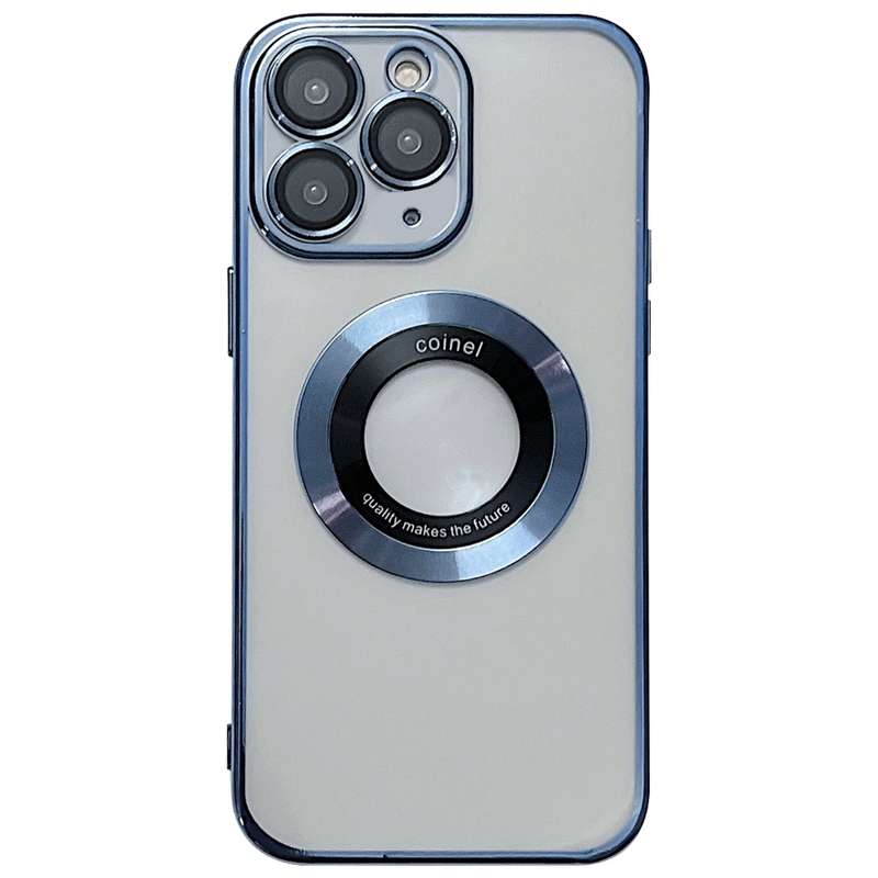 For iPhone 11 Pro Max Electroplating Magsafe TPU Phone Case(Black)