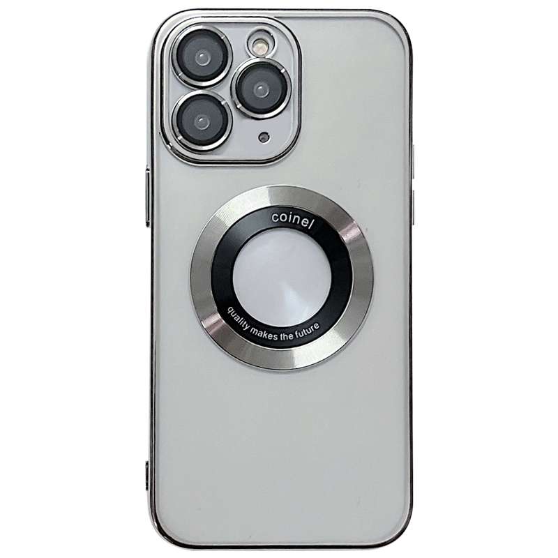 For iPhone 11 Pro Max Electroplating Magsafe TPU Phone Case(Black)
