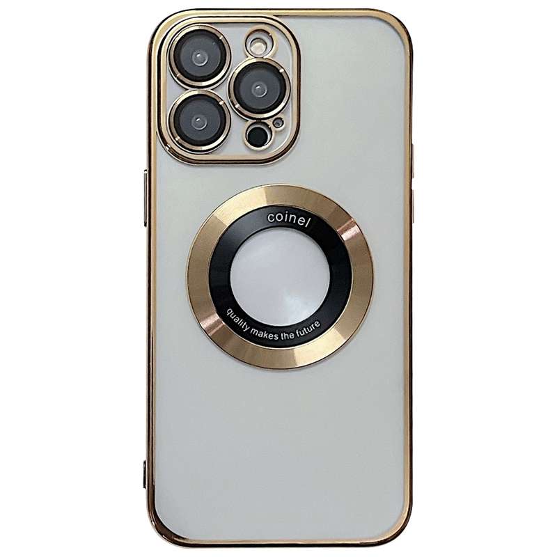 For iPhone 15 Pro Max Electroplating Magsafe TPU Phone Case(Black)
