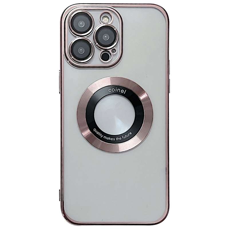 For iPhone 15 Pro Max Electroplating Magsafe TPU Phone Case(Black)