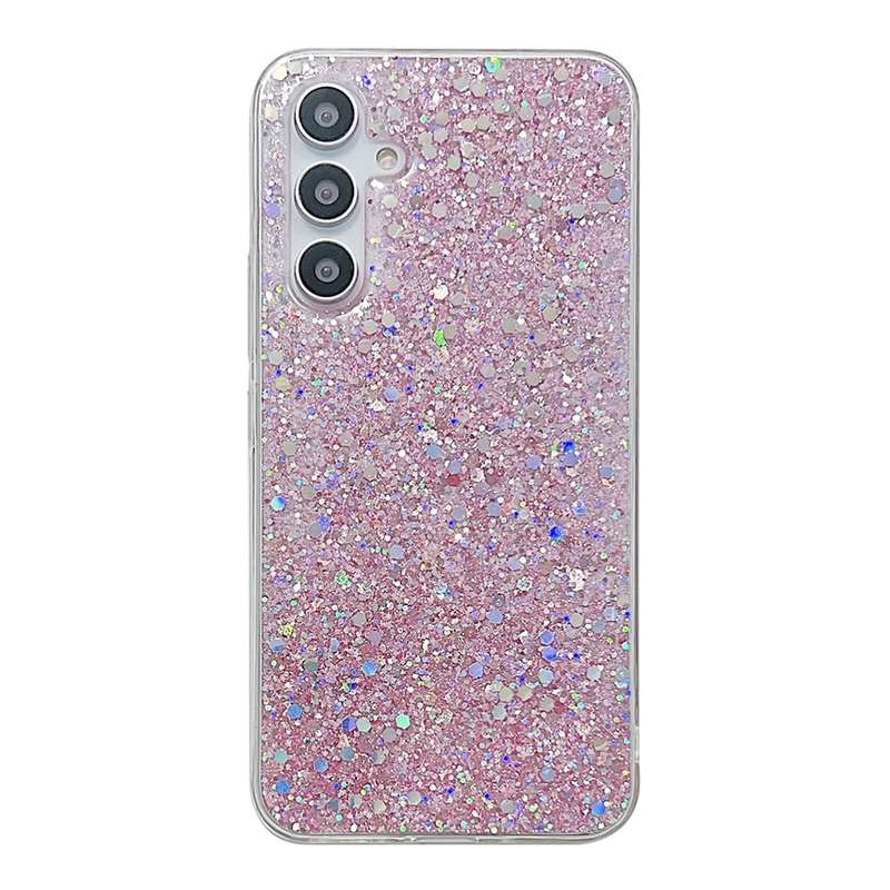 For Samsung Galaxy A54 5G Glitter Sequins Epoxy TPU Phone Case(Purple)
