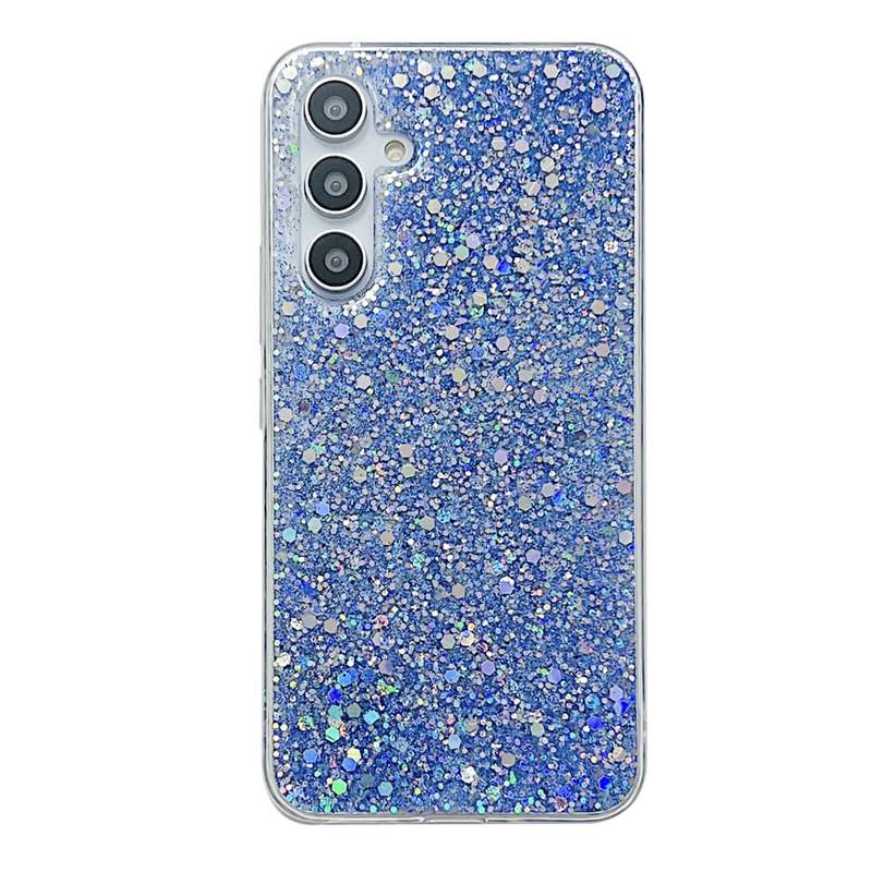 For Samsung Galaxy A54 5G Glitter Sequins Epoxy TPU Phone Case(Purple)