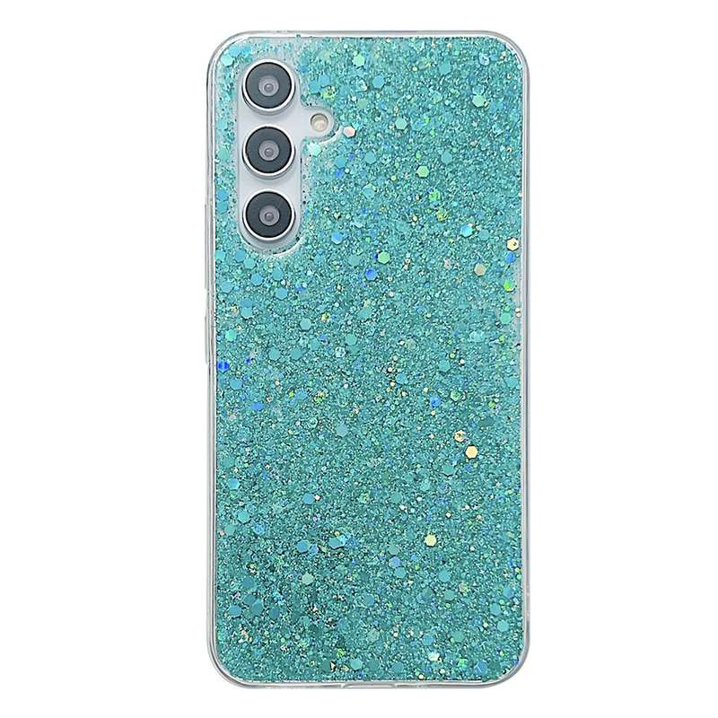 For Samsung Galaxy A54 5G Glitter Sequins Epoxy TPU Phone Case(Purple)