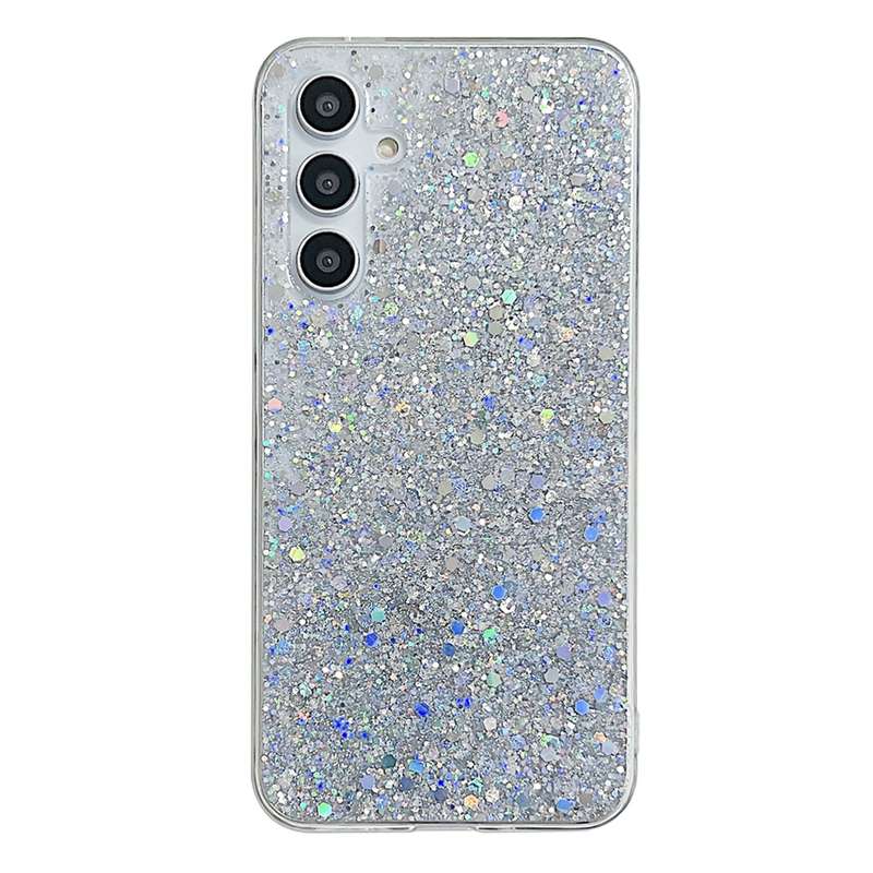 For Samsung Galaxy A54 5G Glitter Sequins Epoxy TPU Phone Case(Purple)