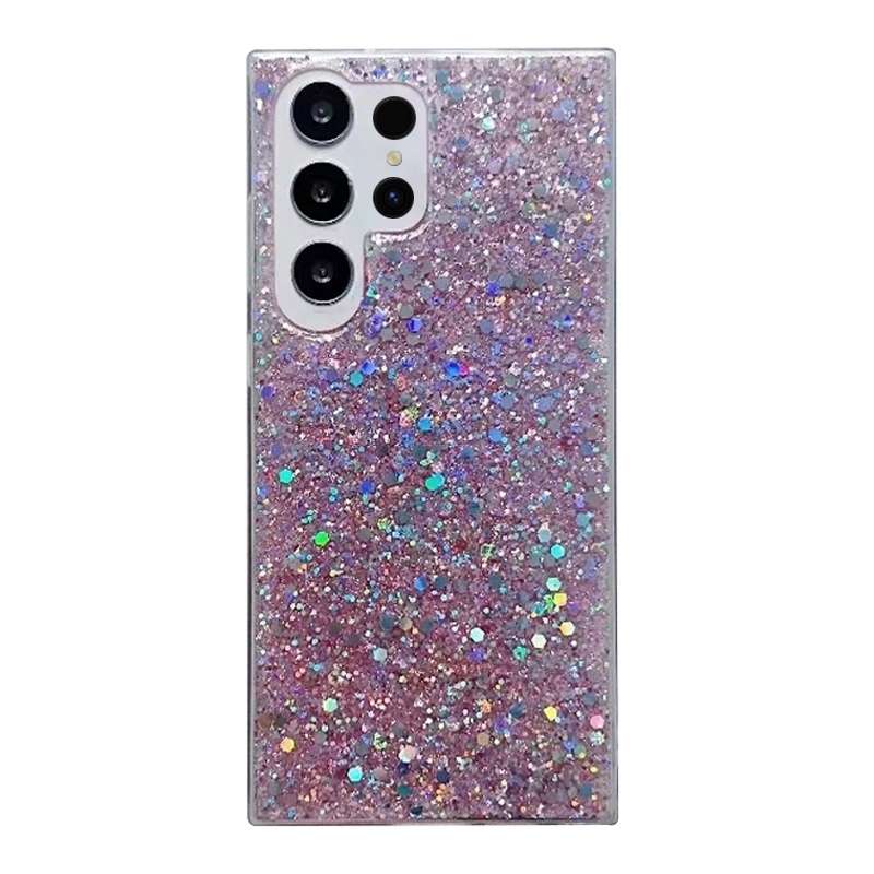For Samsung Galaxy S24 Ultra 5G Glitter Sequins Epoxy TPU Phone Case(Red)