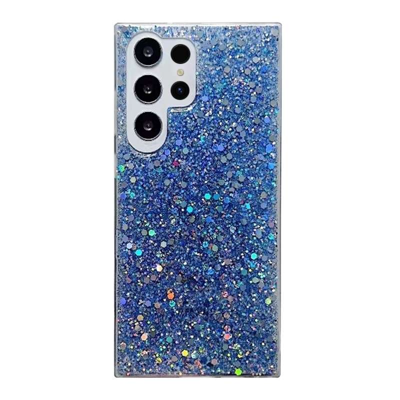 For Samsung Galaxy S24 Ultra 5G Glitter Sequins Epoxy TPU Phone Case(Red)
