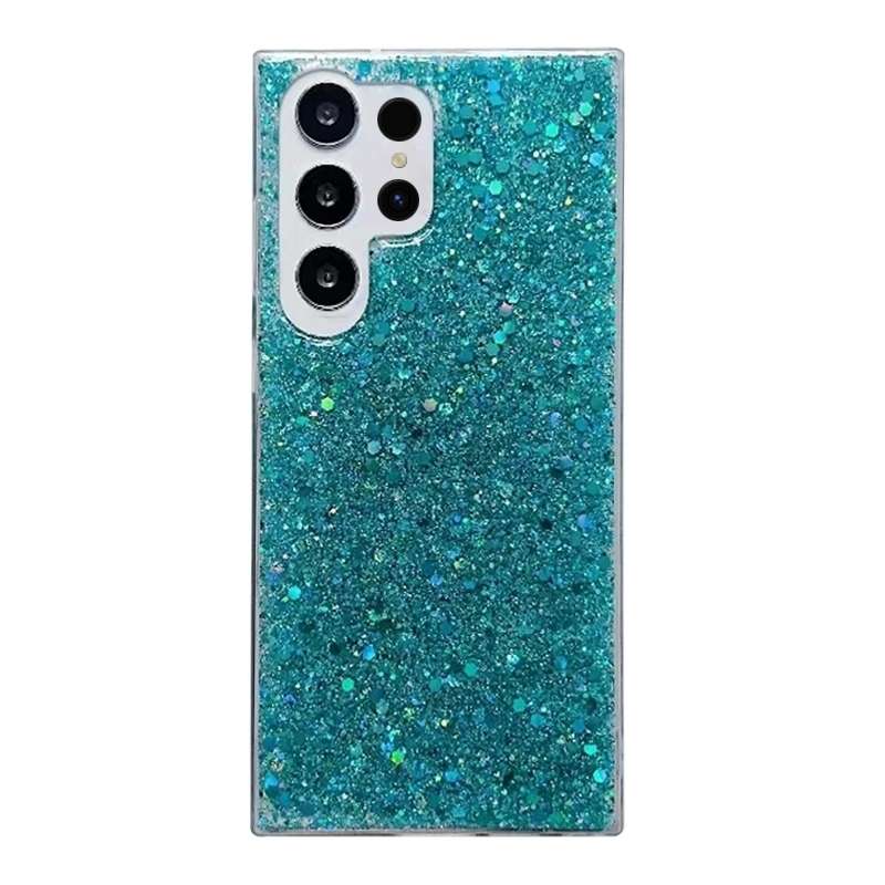 For Samsung Galaxy S24 Ultra 5G Glitter Sequins Epoxy TPU Phone Case(Red)