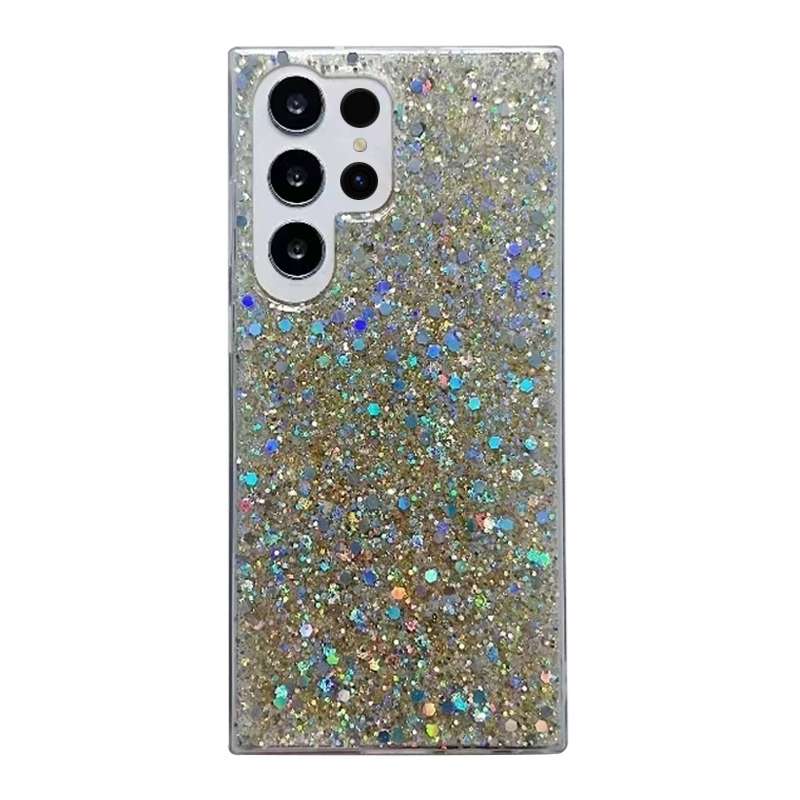 For Samsung Galaxy S24 Ultra 5G Glitter Sequins Epoxy TPU Phone Case(Red)