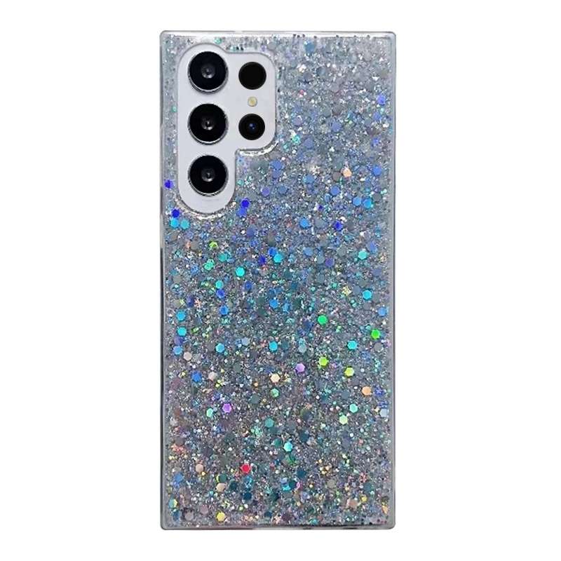 For Samsung Galaxy S24 Ultra 5G Glitter Sequins Epoxy TPU Phone Case(Red)