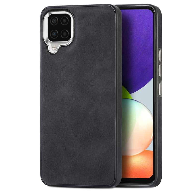 For Samsung Galaxy A22 4G Skin-Feel Electroplating TPU Shockproof Phone Case(Blue)