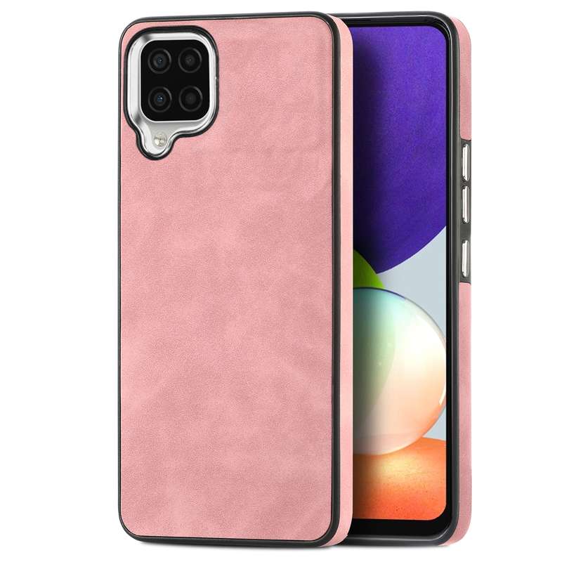 For Samsung Galaxy A22 4G Skin-Feel Electroplating TPU Shockproof Phone Case(Blue)