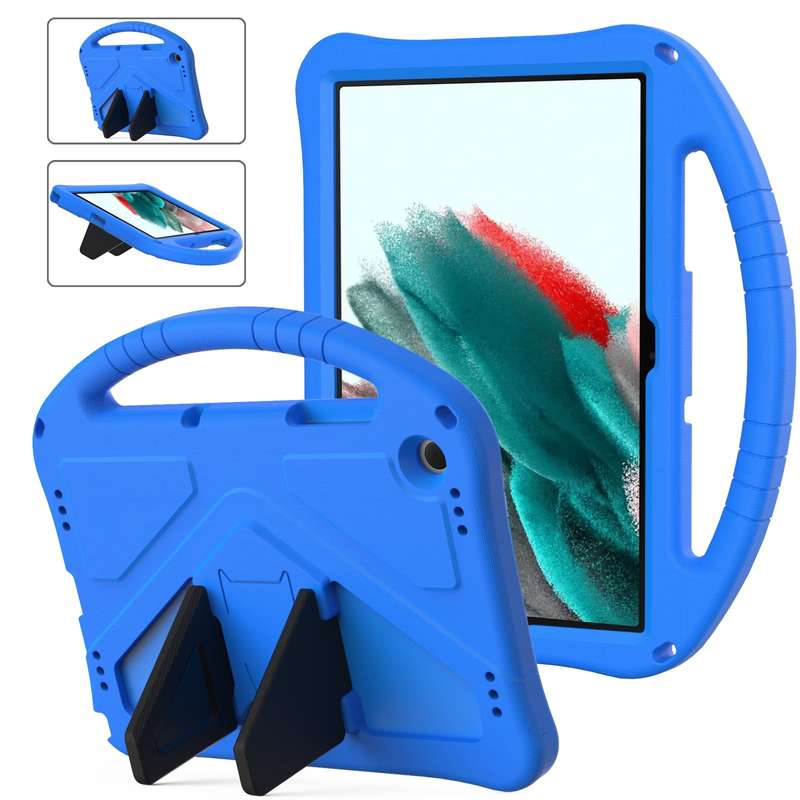 For Samsung Galaxy Tab A9+ EVA Shockproof Tablet Case with Holder(Black)