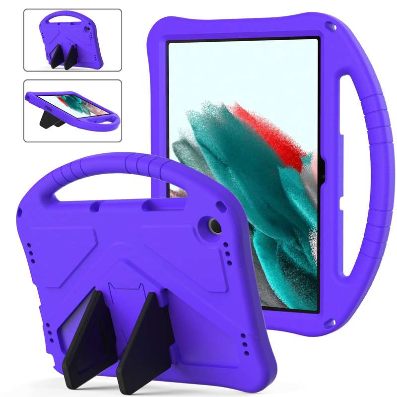 For Samsung Galaxy Tab A9+ EVA Shockproof Tablet Case with Holder(Black)