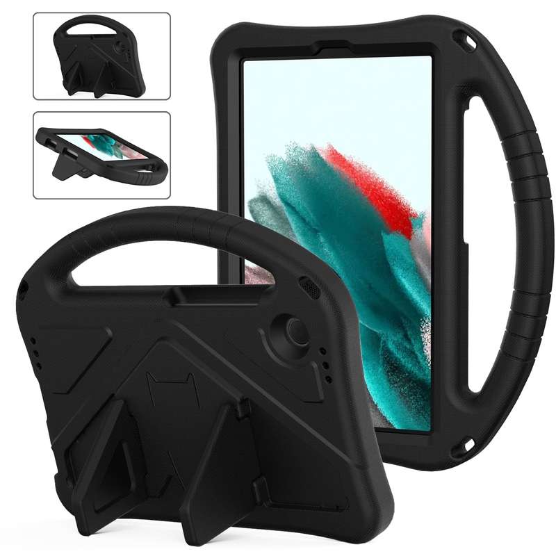 For Samsung Galaxy Tab A9 8.0 2023 EVA Shockproof Tablet Case with Holder(Blue)