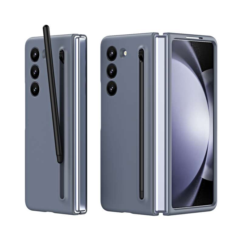 For Samsung Galaxy Z Fold5 5G Skinfeel Shockproof Phone Case, No Pen(Black)