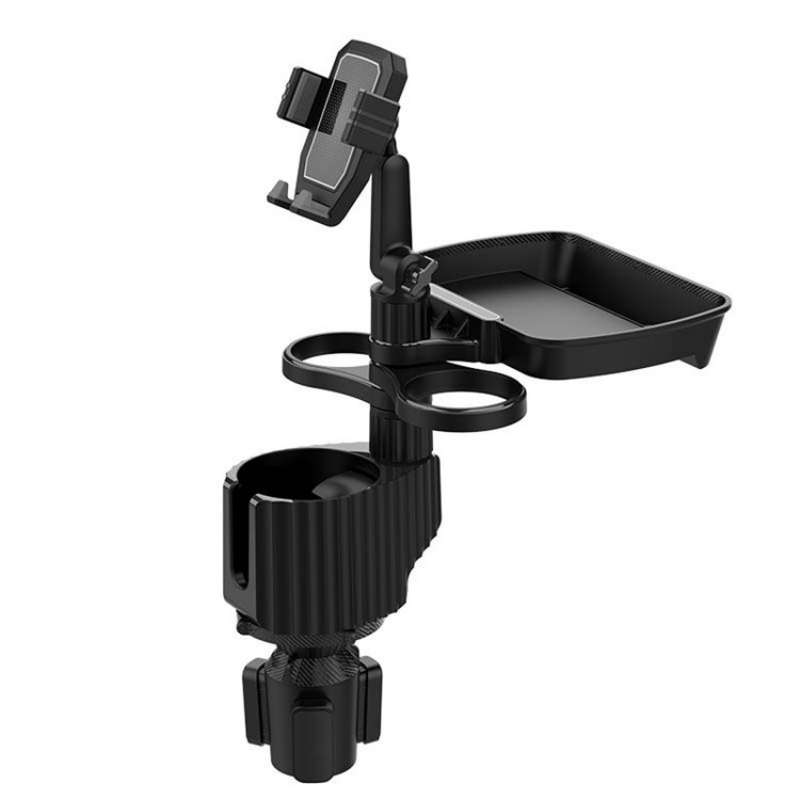 A06 Multifunctional Car Cup Mug Bottle Holder Mobile Phone Mount Stand Food Snack Tray Table(Green)