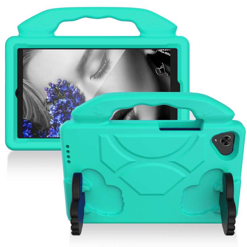 For Samsung Galaxy Tab A9 X110 Thumb Bracket EVA Shockproof Tablet Case(Black)