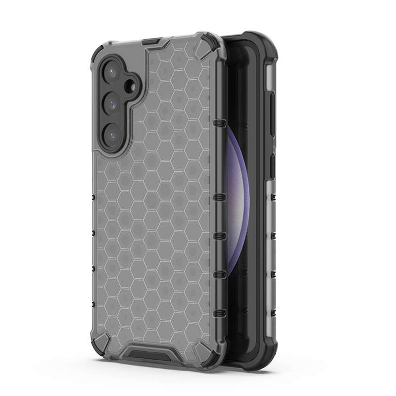 For Samsung Galaxy S23 FE 5G Shockproof Honeycomb Phone Case(White)