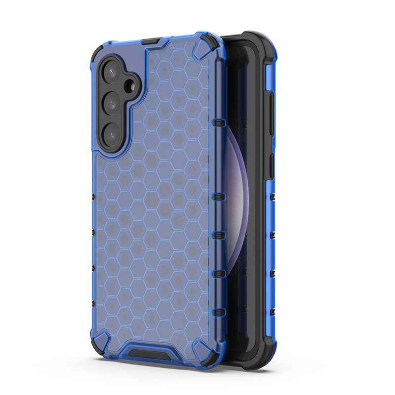 For Samsung Galaxy S23 FE 5G Shockproof Honeycomb Phone Case(White)