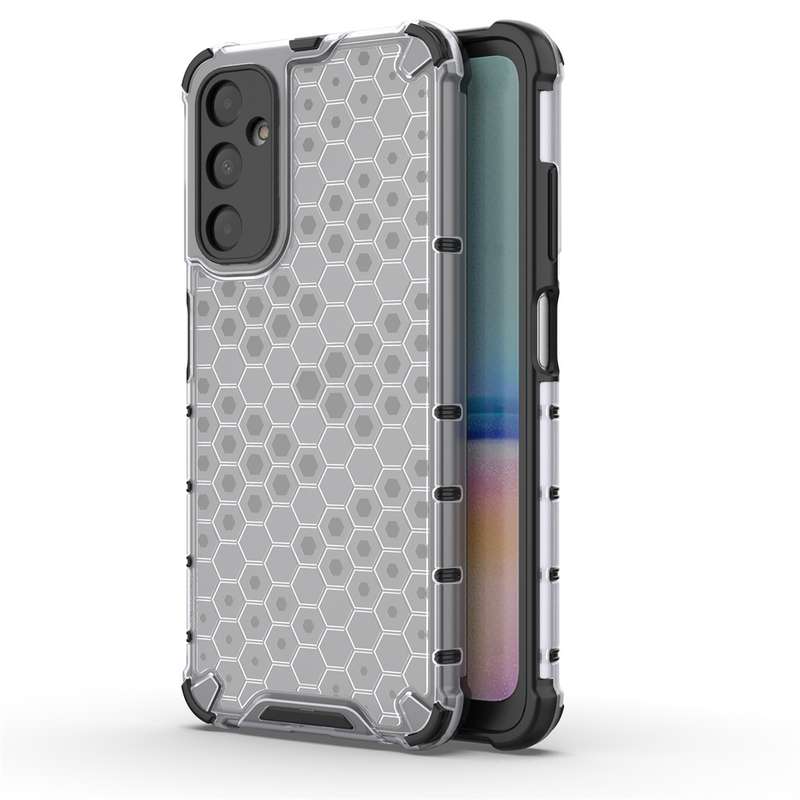 For Samsung Galaxy A05s Shockproof Honeycomb Phone Case(Black)