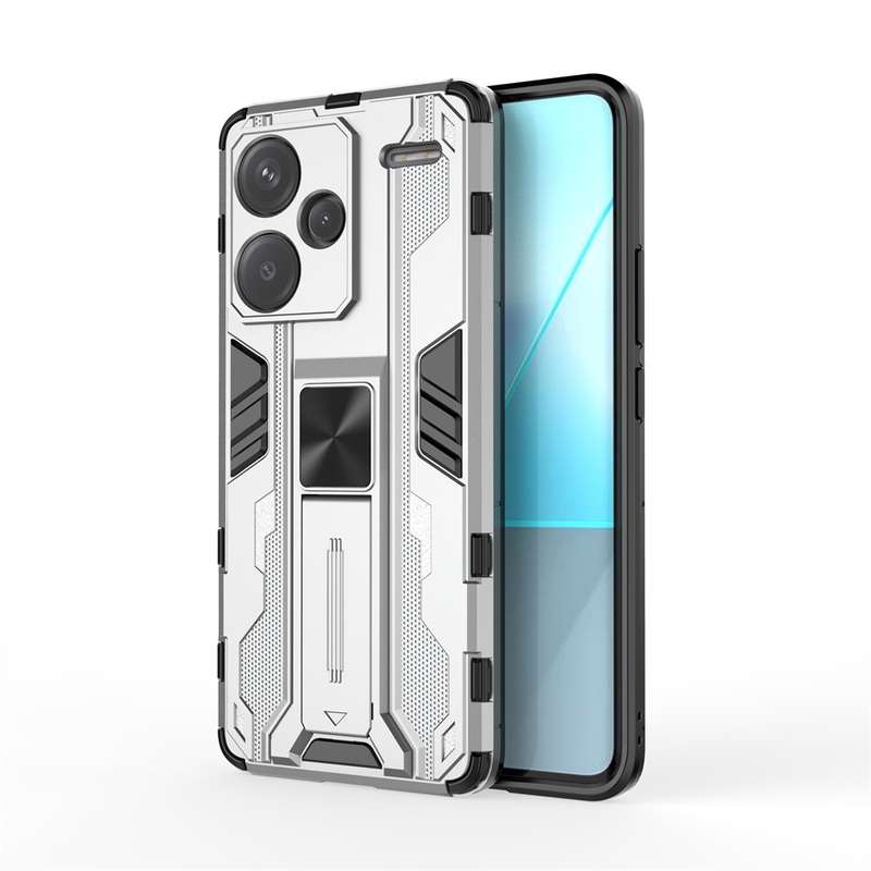 For Redmi Note 13 Pro+ Supersonic Armor PC Hybrid TPU Phone Case(Silver)