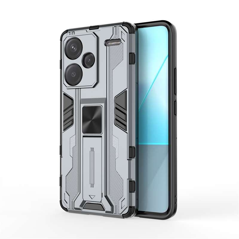For Redmi Note 13 Pro+ Supersonic Armor PC Hybrid TPU Phone Case(Silver)