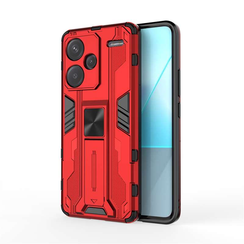 For Redmi Note 13 Pro 5G Supersonic Armor PC Hybrid TPU Phone Case(Black)
