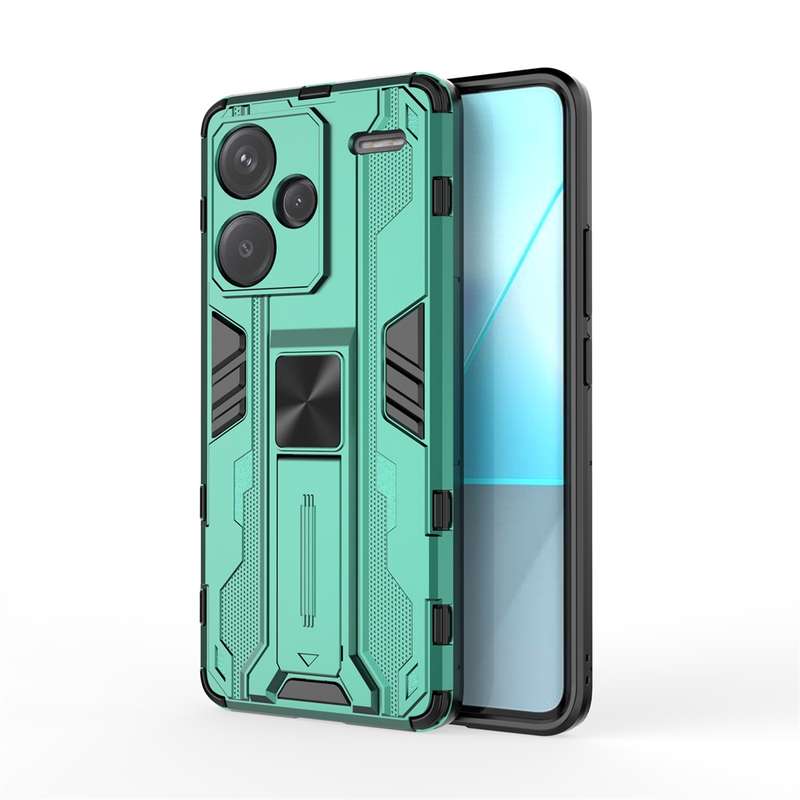 For Redmi Note 13 Pro 5G Supersonic Armor PC Hybrid TPU Phone Case(Black)